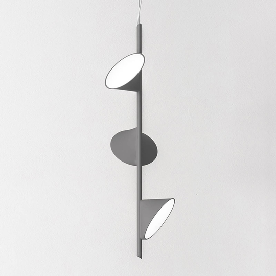 Axolight Orchid LED-riippulamppu 3 lampp. harmaa