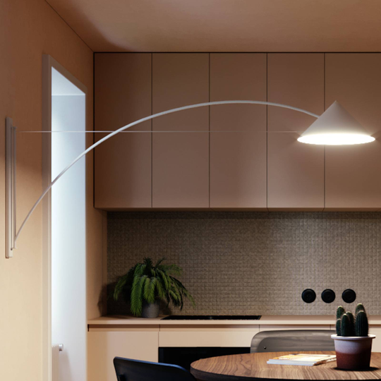 Prandina Flyer W3 -LED-seinälamppu valkoinen 2700K