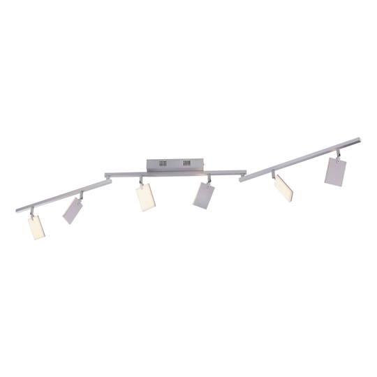PURE Mira-valaisin, 6 lamppua, kaukosäädin CCT alu