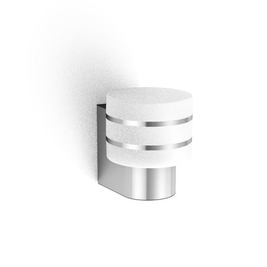 Tuar wall lantern inox 1x9.5W 230V (Hopea)