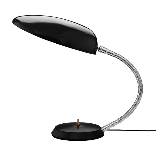 GUBI Cobra -design-pöytävalaisin, musta