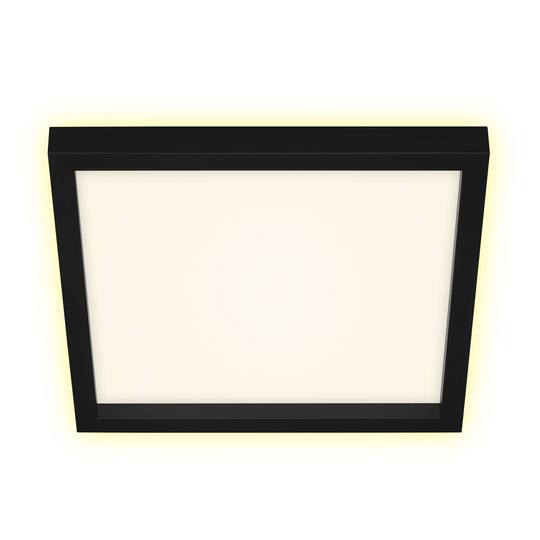 LED-kattovalaisin 7362, 29 x 29 cm, musta