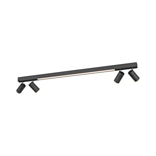 PURE Lines -LED-kattovalo 4-lamppuinen antrasiitti