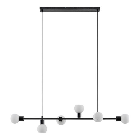 Lindby Biscala -LED-riippuvalaisin, musta/opaali
