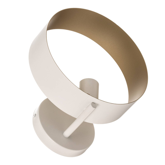 Seinävalaisin Hula, rengas, valkoinen/kulta