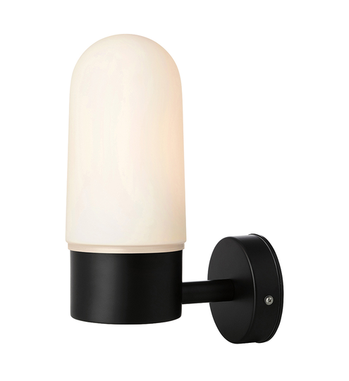 Zen opal glas wall lamp (musta)