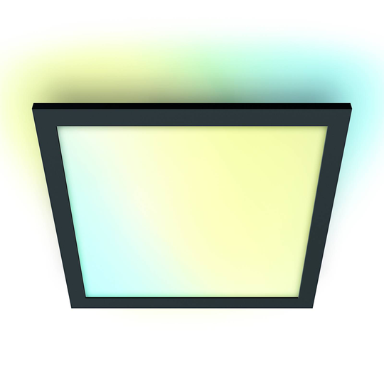 WiZ-LED-kattovalaisin Panel, musta, 30x30 cm