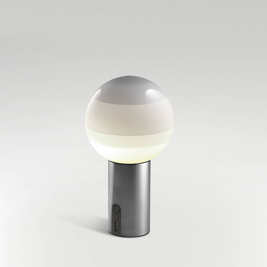 MARSET Dipping Light-akkupöytävalo valk./grafiitti