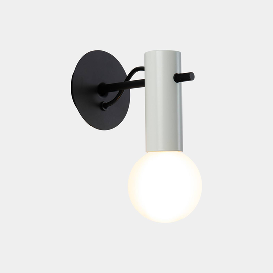 LEDS-C4 Nude -seinävalaisin E27 kivenharmaa/musta