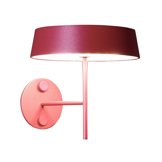 LED-seinävalo Miram, akku, himmennettävä, punainen