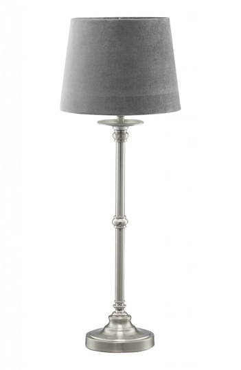 Shaft table lamp with velvet (harmaa)
