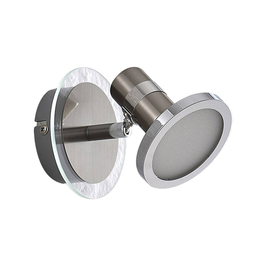 Lindby Kajetan -LED-kohdevalo, nikkeliä, 1-lamp.