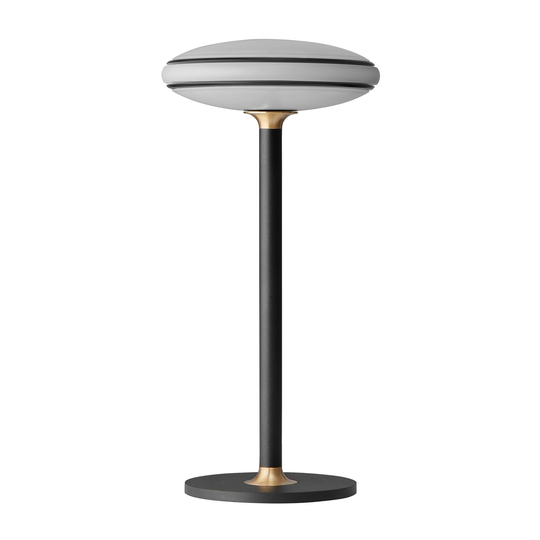 Shade ØS1 -LED-pöytälamppu, musta, musta jalka