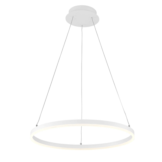 Arcchio Albiona -LED-riippuvalo valkoinen, 80 cm