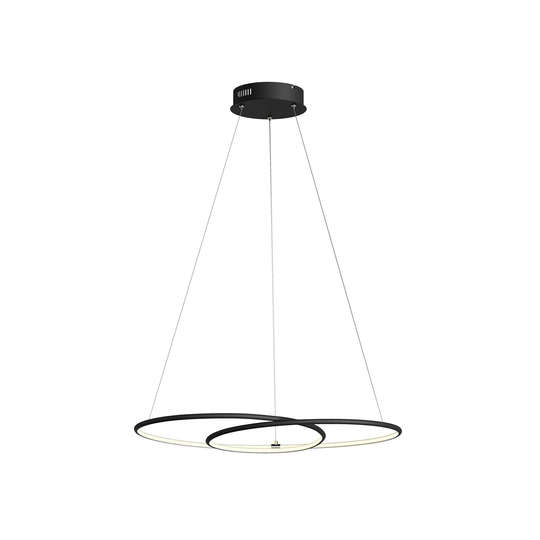 Lindby Lucy LED-riippuvalaisin, 70 cm, matta musta