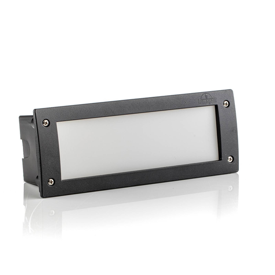 LED-seinäuppovalo Leti 300 Square, musta, CCT