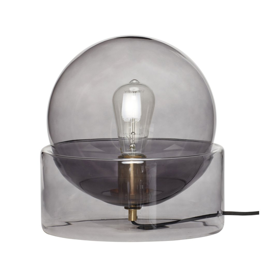 Table lamp, glass, smoke (Läpinäkyvä)