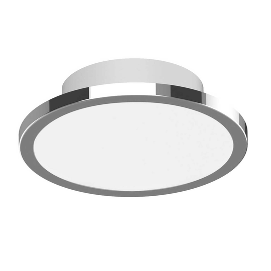 Lightme-LED-kattovalaisin Aqua, Ø 14,7 cm, kromi