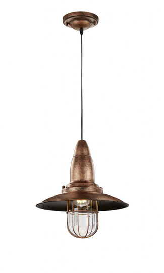 Fisherman ceiling lamp 1xE27 antique copper