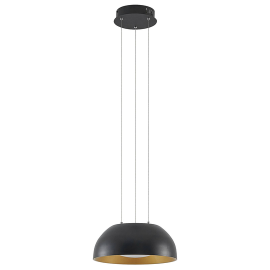 Lindby Juliven -LED-riippuvalaisin, musta, 32 cm