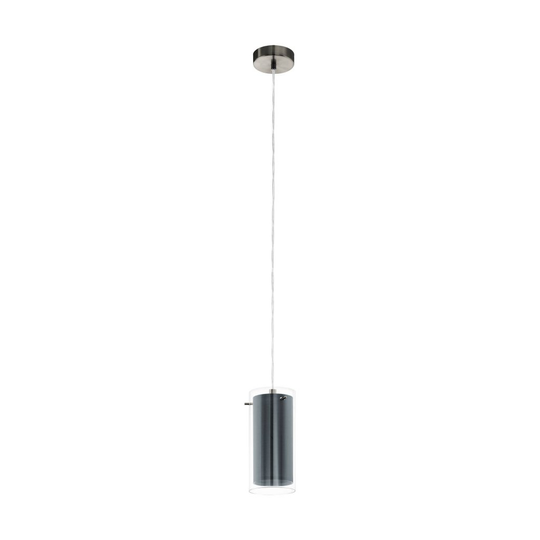Pinto Textile Ceiling Lamp 1L (Matta nikkeli)