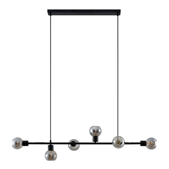 Lindby Biscala -LED-riippuvalaisin musta/savu