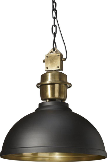 Manchester ceiling black/brass 52cm (musta)