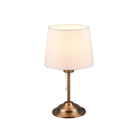 Lindby Alomira -pöytävalaisin, 32 cm, messinki