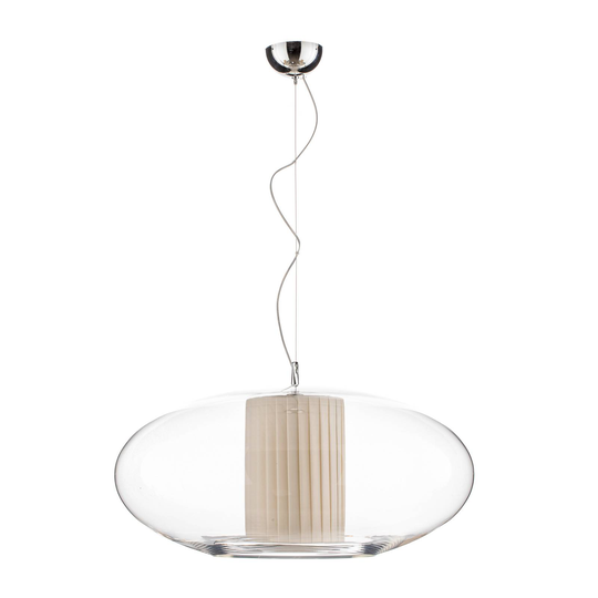 Modo Luce Ellisse Plissé -riippuvalo Ø 60 cm beige