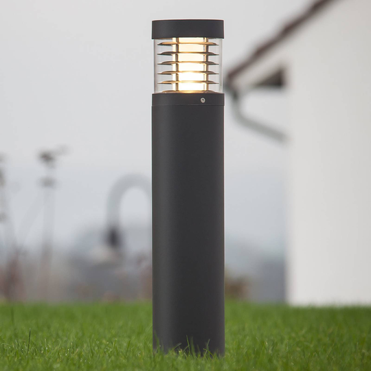 Grafiitinharmaa LED-valaisin Lucius 65cm korkea