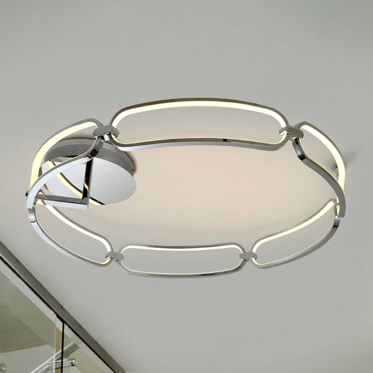 LED-kattovalaisin Colette, kuusilamppuinen, kromi