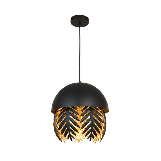 Lucande Aparas-riippuvalo, lehti, 1 lamppu. 35 cm