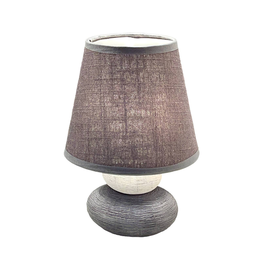 Bella-pöytälamppu korkeus 21,5 cm harmaa/valkoinen