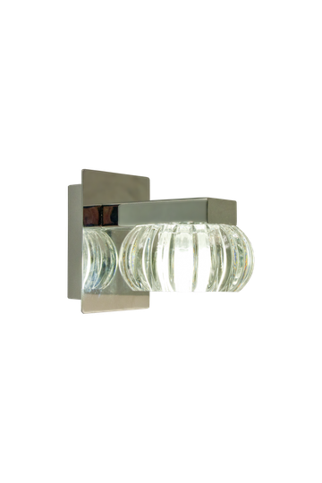 SORRENTO wall lamp bathroom, chrome / clear (Asia selvä)