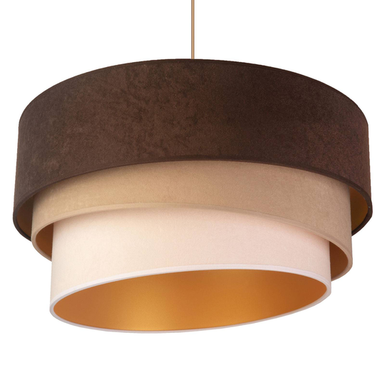 Riippuvalaisin Devon ruskea/beige/ecru/kulta Ø45cm