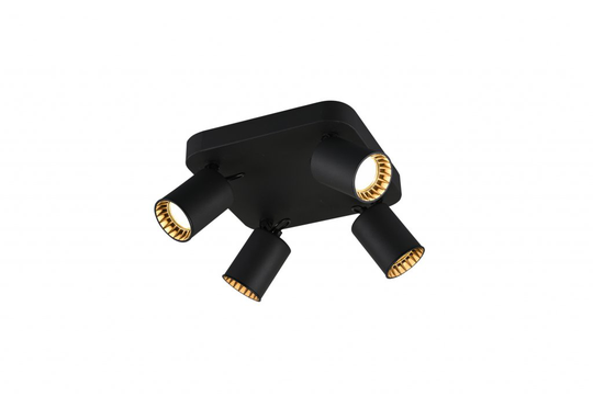 Pago spotlight 4L 4xGU10 m-black (Musta)