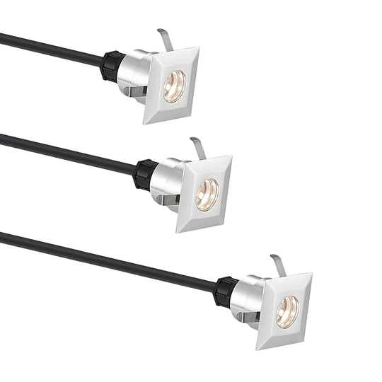 Lindby Gracelle -LED-uppovalo, 3 kpl, kulmikas