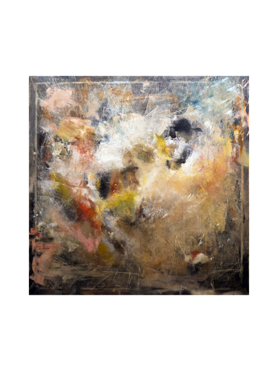 Onnen karnevaali - öljyvärimaalaus, 100x100 cm