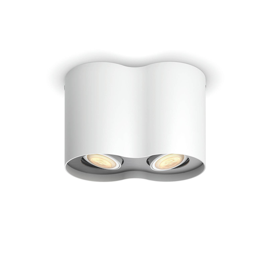 Philips Hue White Ambiance Pillar 2-lampp. valk.