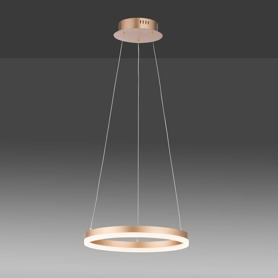 Titus-LED-riippuvalaisin, Ø 40 cm, mattamessinki