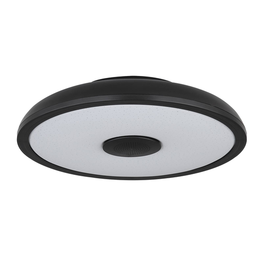 LED-kattovalaisin Raffy, kaiutin, RGBW, musta