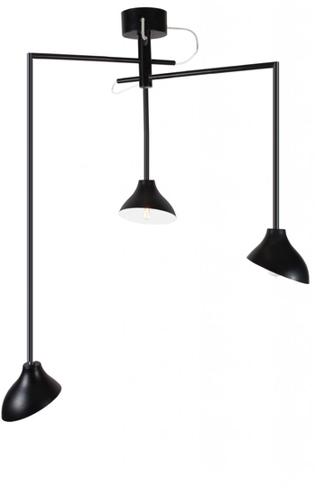 Shift 3 ceiling light (musta)