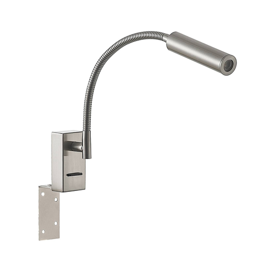 Lucande Anaella -LED-seinävalaisin nikkeliä, 55 cm