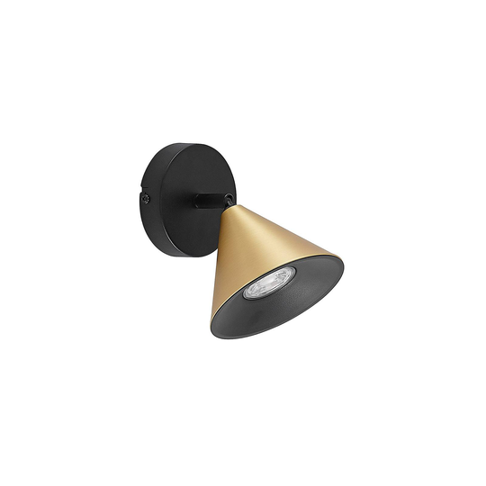 Lucande Kartio -kattovalaisin, 1-lamp., messinki