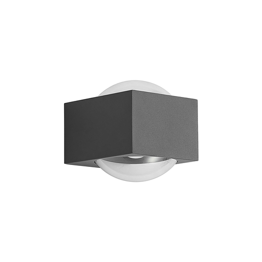 Lucande Almos -LED-ulkoseinälamppu, 2-lamppuinen