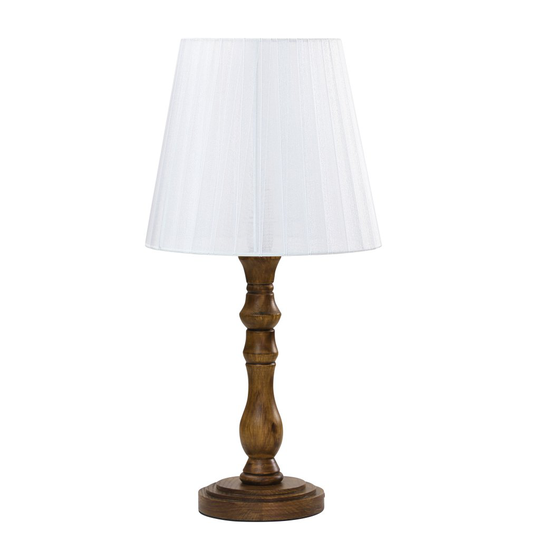 Elin table lamp (brown stain) (Valkoinen)