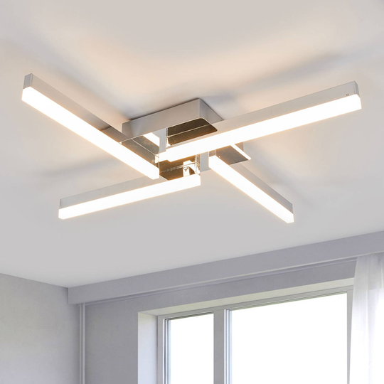 Nelilamppuinen LED-kattovalaisin Patrik, IP44