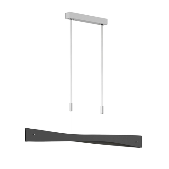 Lucande Lian LED-riippuvalaisin, musta, alumiini