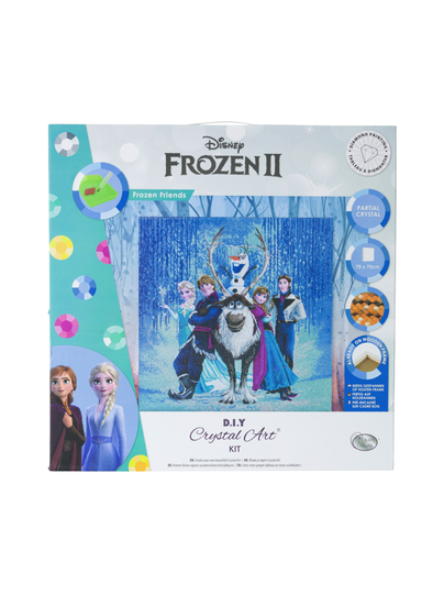 Frozen crystal art askartelusetti frozen ystävät, 70 x 70 cm