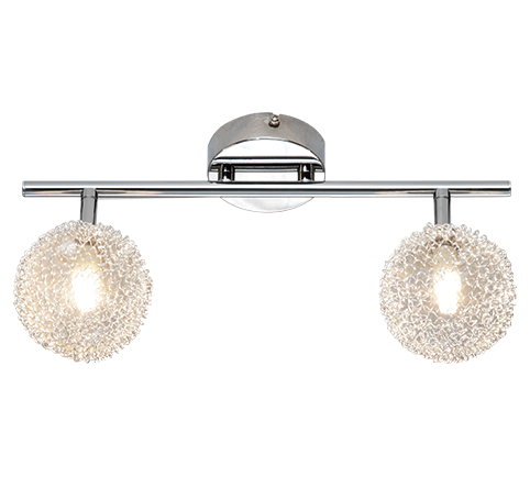 Wire spotlight 2L 2xG9 (Kromattu / kiillotettu)